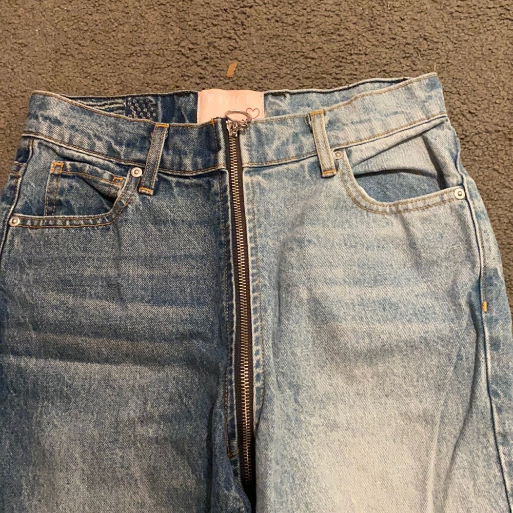 Revice Denim Ying Yang crops Tokyo wash